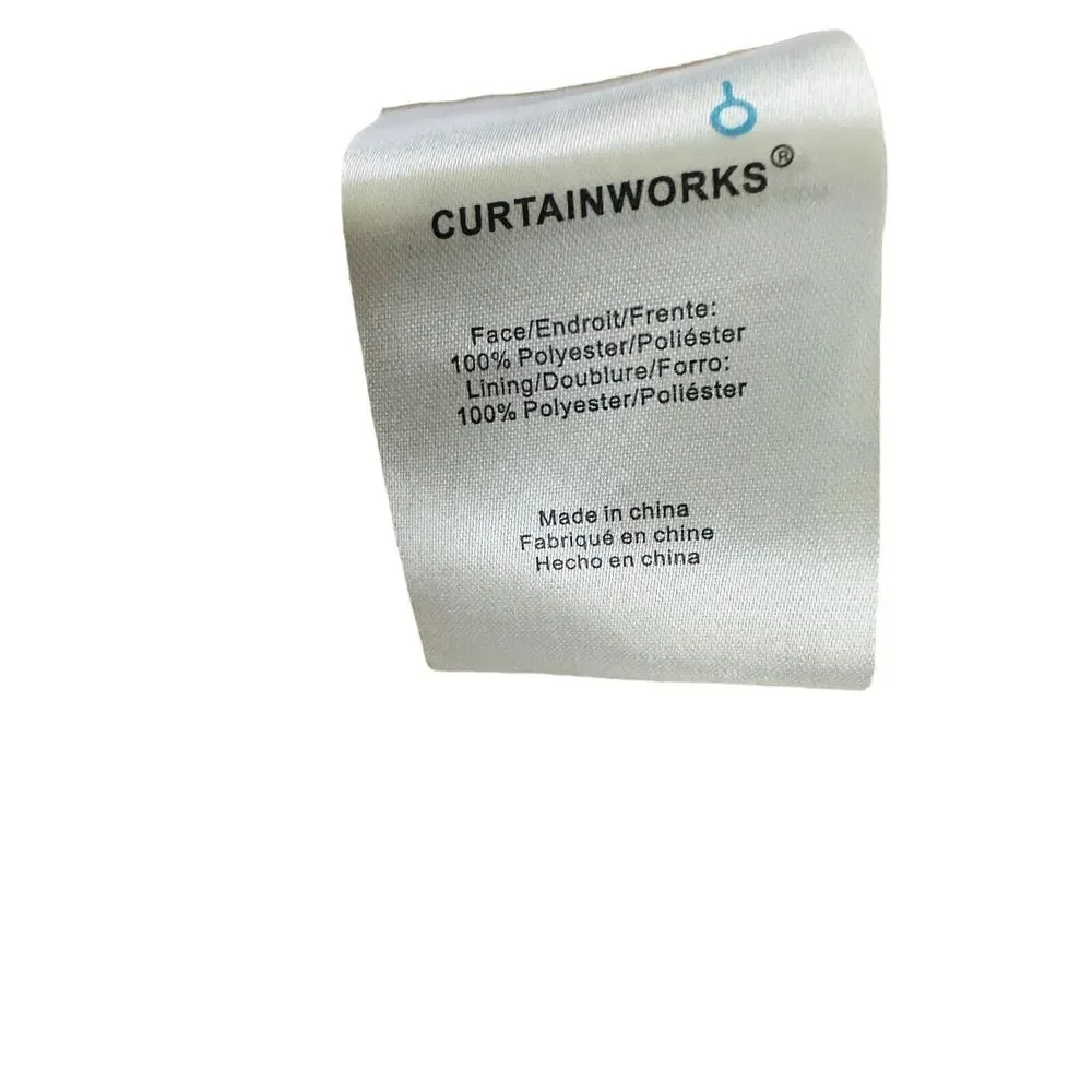 NEW Curtainworks Kendall Color Block Grommet Curtain Window Panel 52